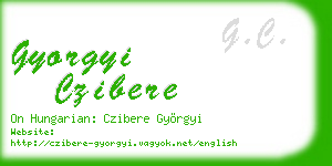 gyorgyi czibere business card